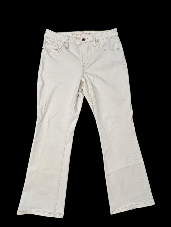 Tommy Bahama Denim - Tommy Bahama Indigo Palms Mid Rise Crop Mini Bootcut Off-White Jeans Women 8/27